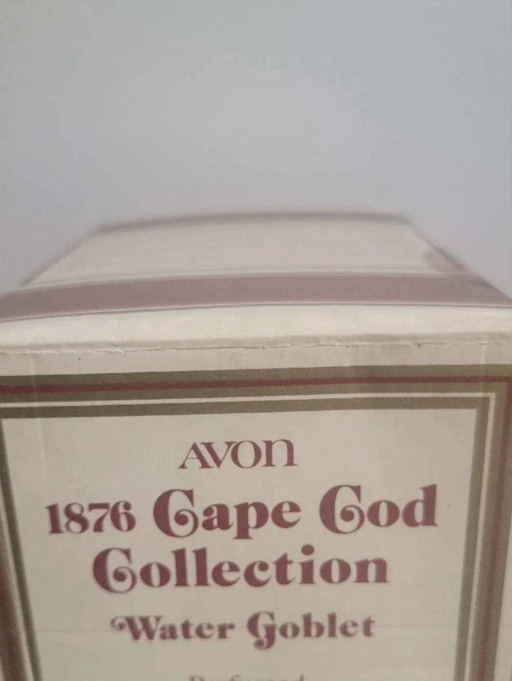 Avon 1876 Cape Cod Water Goblet Ruby Red